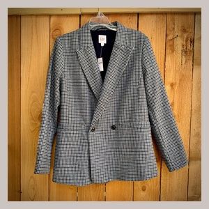 Gap tweed navy/blue/white DB Blazer size 10